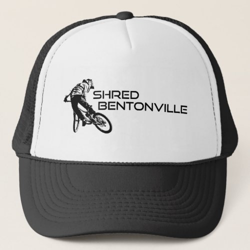 Shred Bentonville Arkansas Mountain Biking Trucker Hat