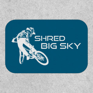 Shred Big Sky Montana Mountain Biking Patch