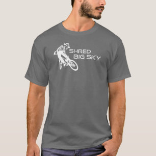 Shred Big Sky Montana Mountain Biking T-Shirt