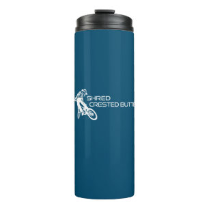 Shred Crested Butte Colorado Mountain Biking Thermal Tumbler