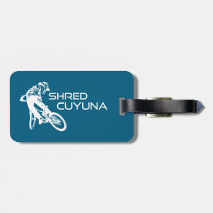 Shred Cuyuna Minnesota Mountain Biking Luggage Tag