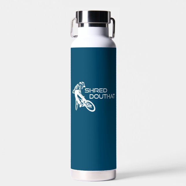 Shred Douthat State Park Virginia Mountain Biking Water Bottle (Front)