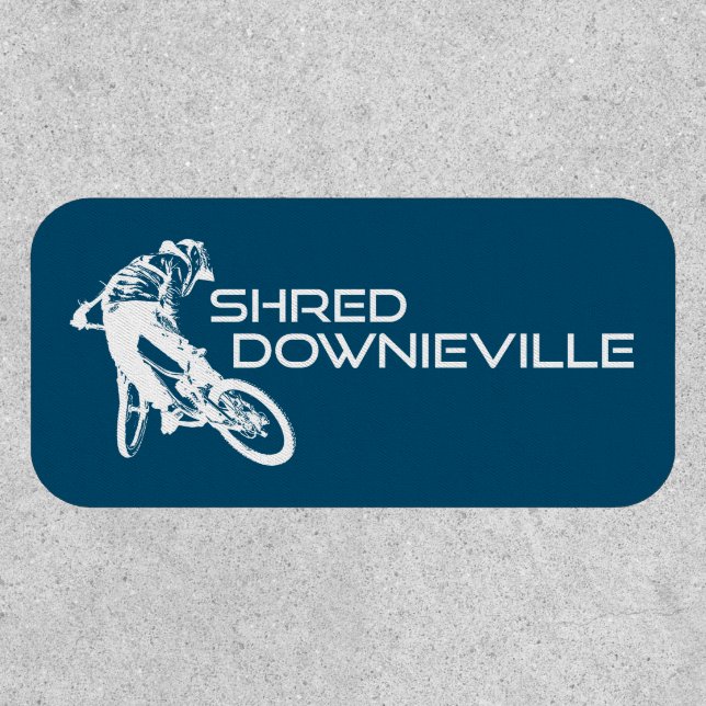 Shred Downieville California Mountain Biking Patch (Front)