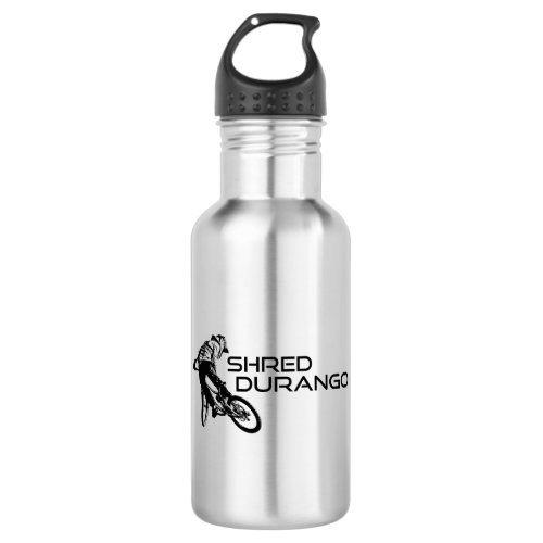 Shred Durango Colorado Mountain Biking Stainless Steel Water Bottle