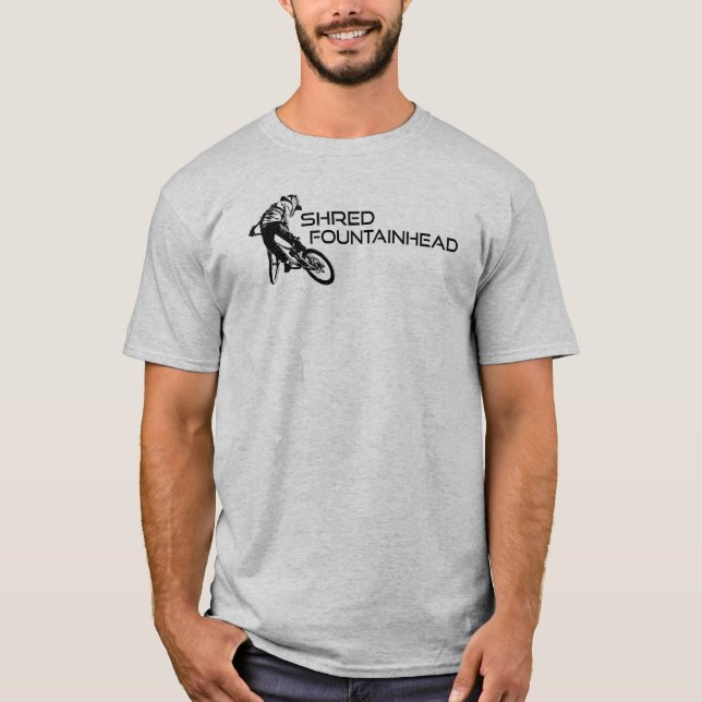 Shred Fountainhead Virginia Mountain Biking T-Shirt (Front)