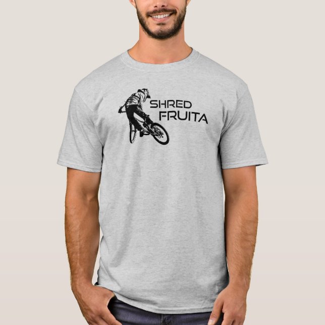 Shred Fruita Colorado Mountain Biking T-Shirt (Front)