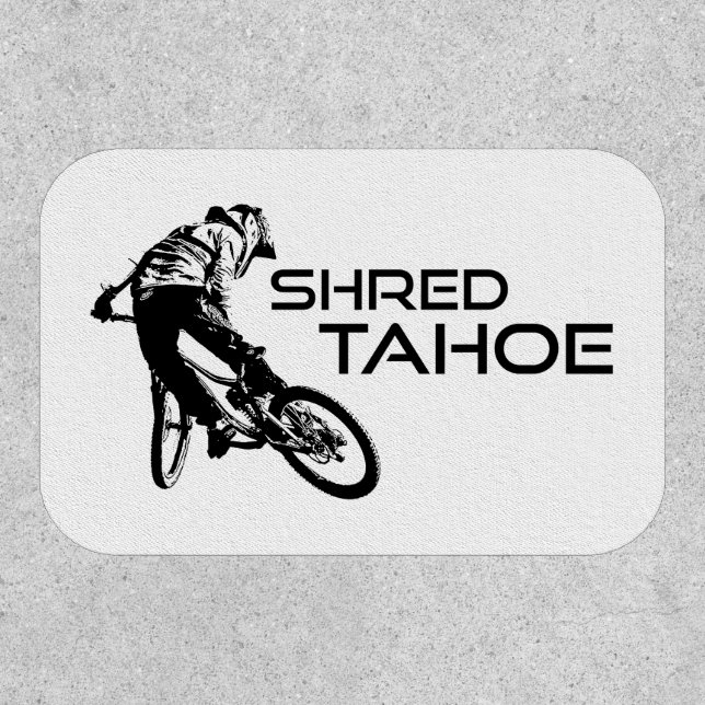 Shred Lake Tahoe Mountain Biking Patch (Front)