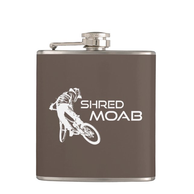 Shred Moab Mountain Biking Flask (Front)