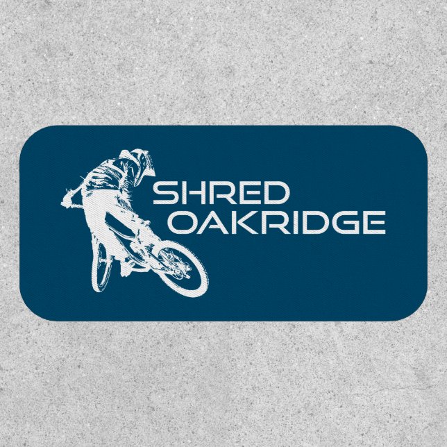 Shred Oakridge Oregon Mountain Biking Patch (Front)