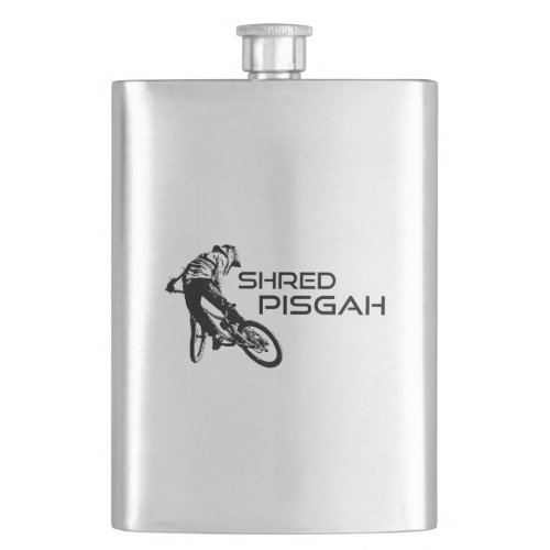 Shred Pisgah North Carolina Mountain Biking Flask