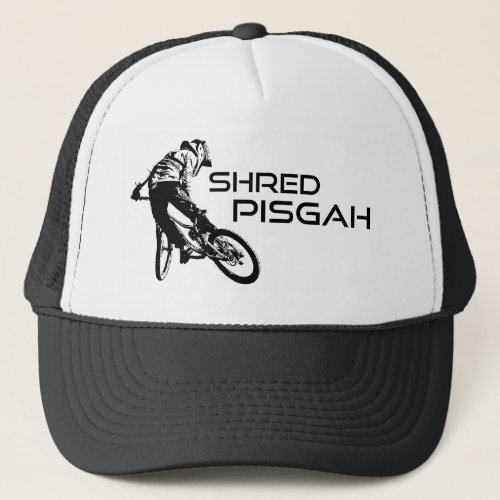 Shred Pisgah North Carolina Mountain Biking Trucker Hat