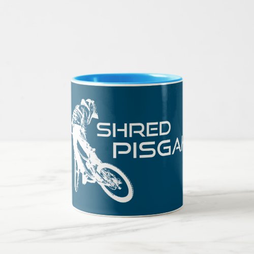 Shred Pisgah North Carolina Mountain Biking Two_Tone Coffee Mug