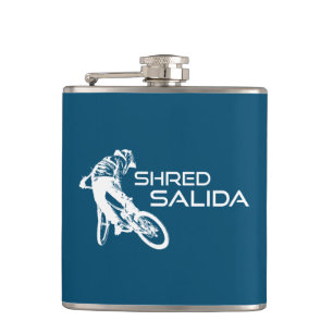 Shred Salida Colorado Mountain Biking Flask