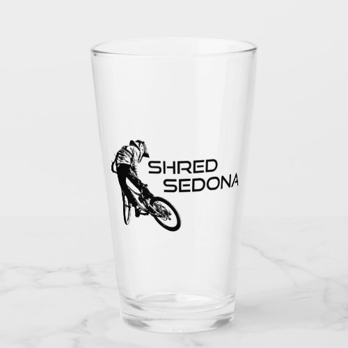 Shred Sedona Arizona Mountain Biking Glass