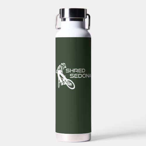 Shred Sedona Arizona Mountain Biking Water Bottle