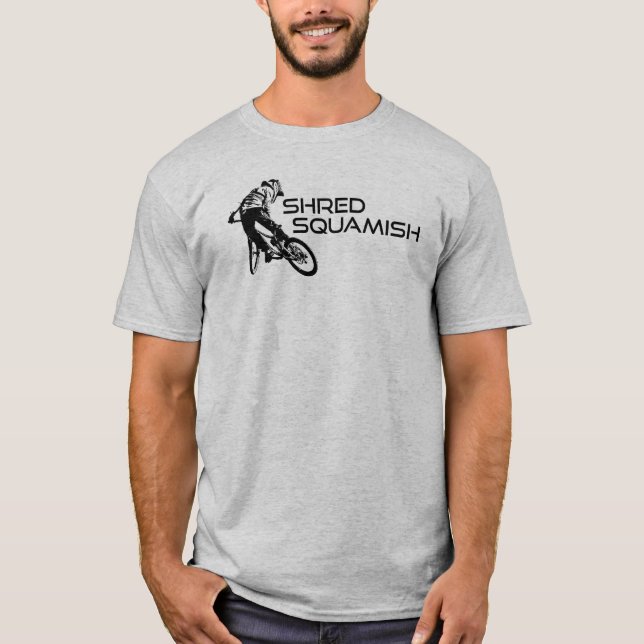 Shred Squamish Mountain Biking T-Shirt (Front)