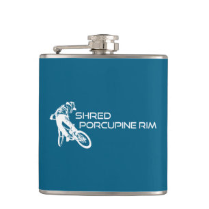 Shred The Porcupine Rim Trail Mountain Biking Flask