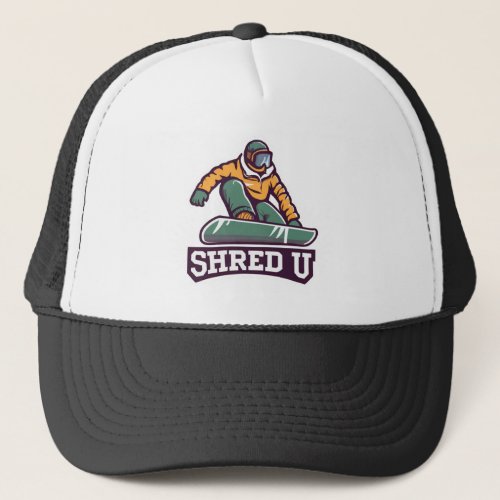 Shred University Snowboarding Trucker Hat