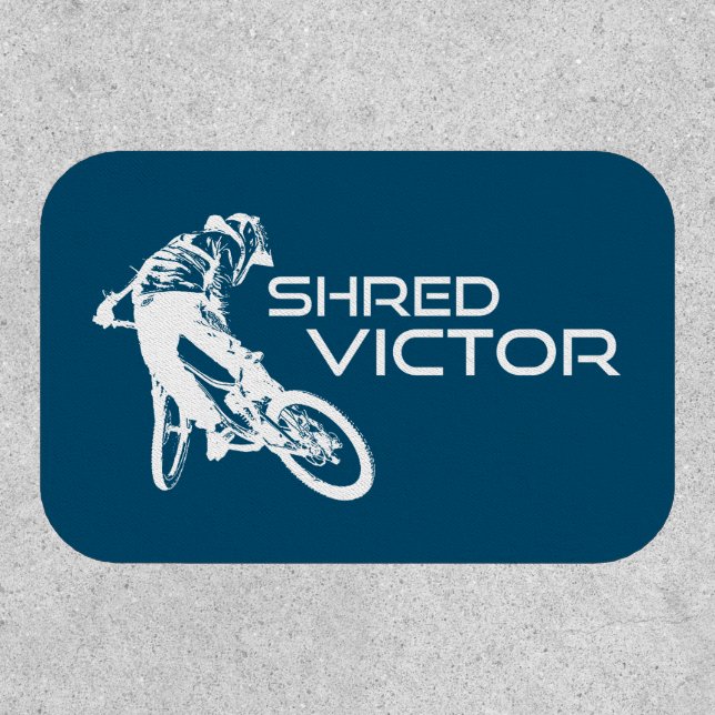 Shred Victor Idaho Mountain Biking Patch (Front)