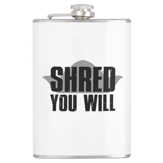 Shred You Will Flask (Front)