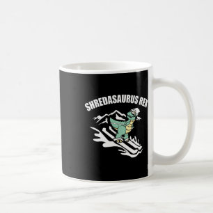 Shredasaurus Rex Ski Dinosaur Kids Funny Skiing Gi Coffee Mug