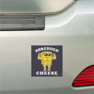 Shredded Cheese Car Magnet