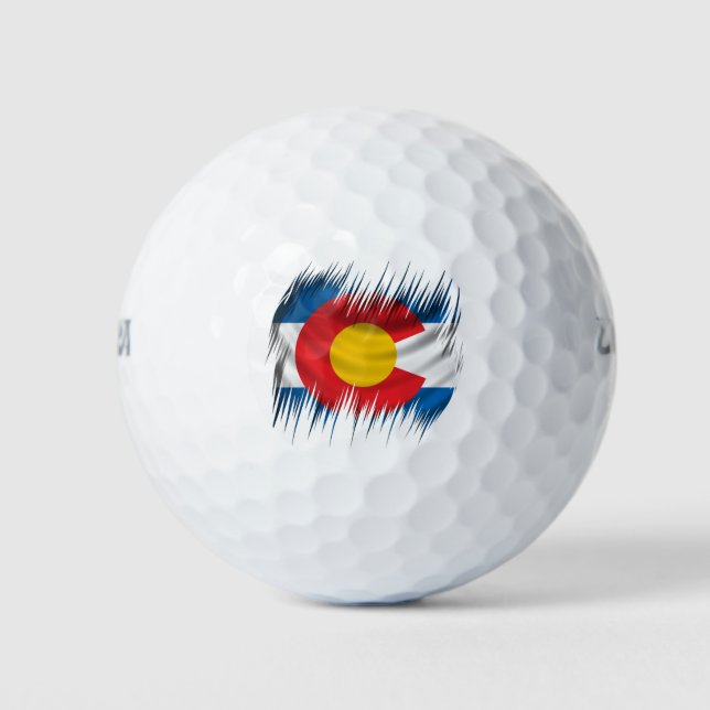 Shredded Colorado Golf Balls (Front)