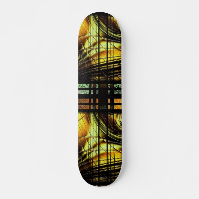 Shredded Honeygold Skateboard Deck (Front)
