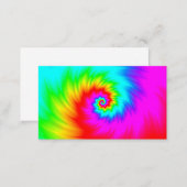Shredded Rainbow Spiral Business Card (Front/Back)