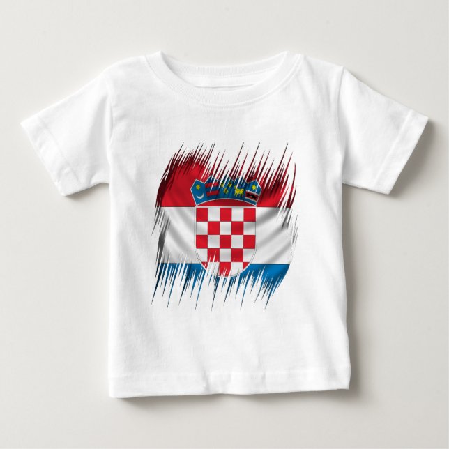 Shredders Croatian Flag Baby T-Shirt (Front)
