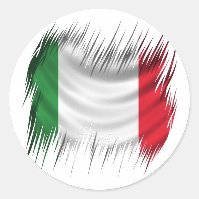 Shredders Italy Flag Classic Round Sticker (Front)