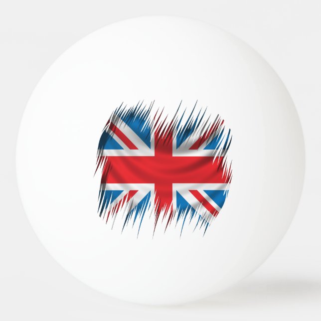 Shredders Union Jack Flag Ping-Pong Ball (Front)