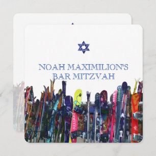 Shreddin' the Gnar! Snowboarding Mitzvah/DIY Invitation