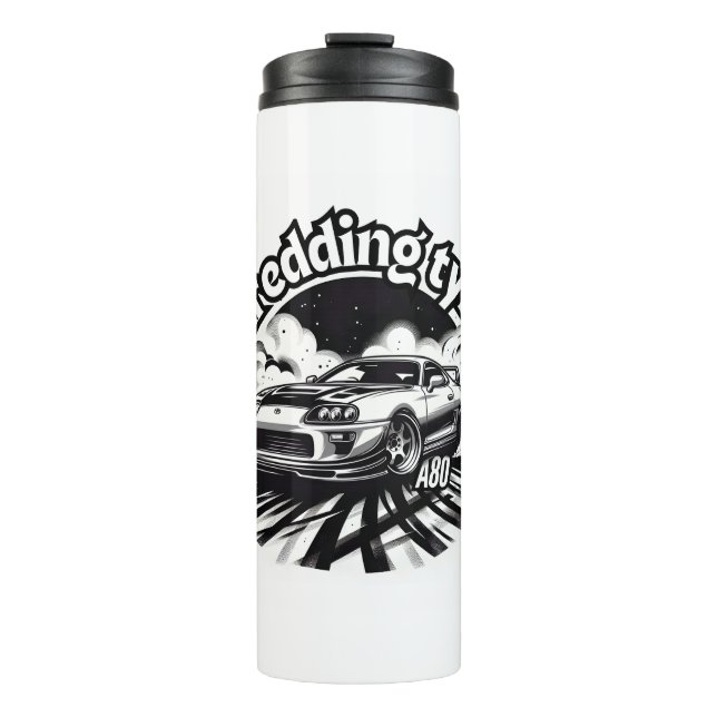 Shredding Tyres (A80) Thermal Tumbler (Front)