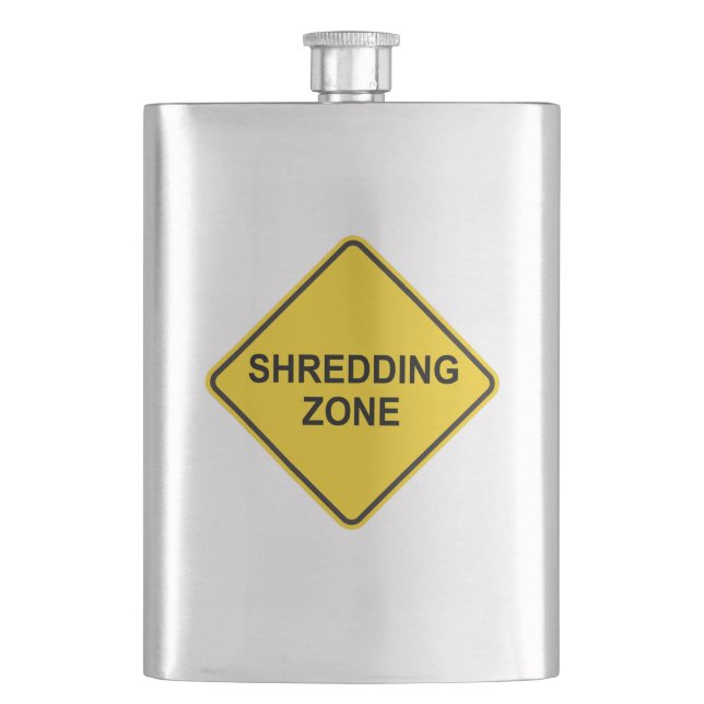Shredding Zone Hip Flask (Front)