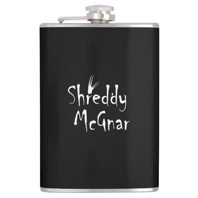 Shreddy McGnar Flask (Front)