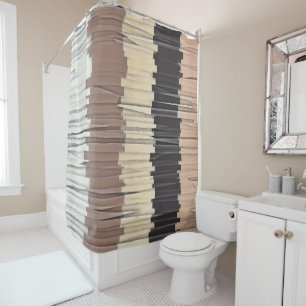 Shreds of Colors 3 Shower Curtain