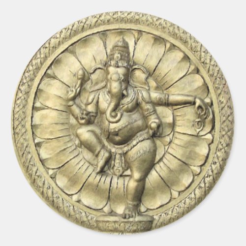 Shree Ganesh Classic Round Sticker