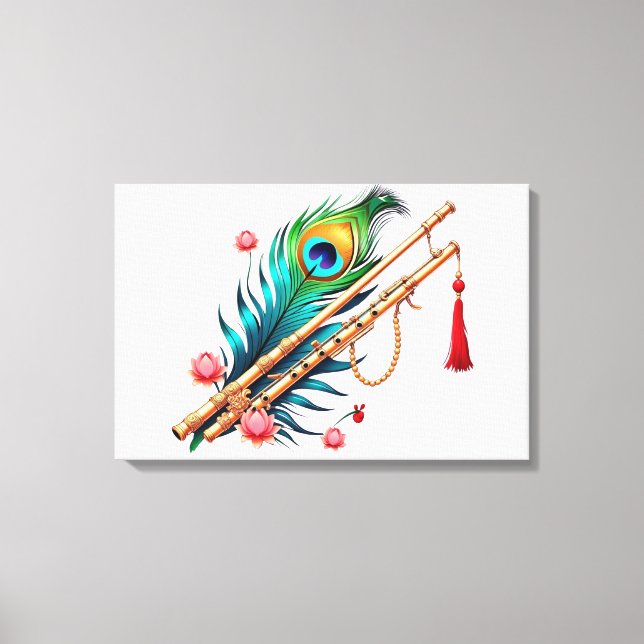 Shree Krishna Janmashtami Canvas Print (Front)