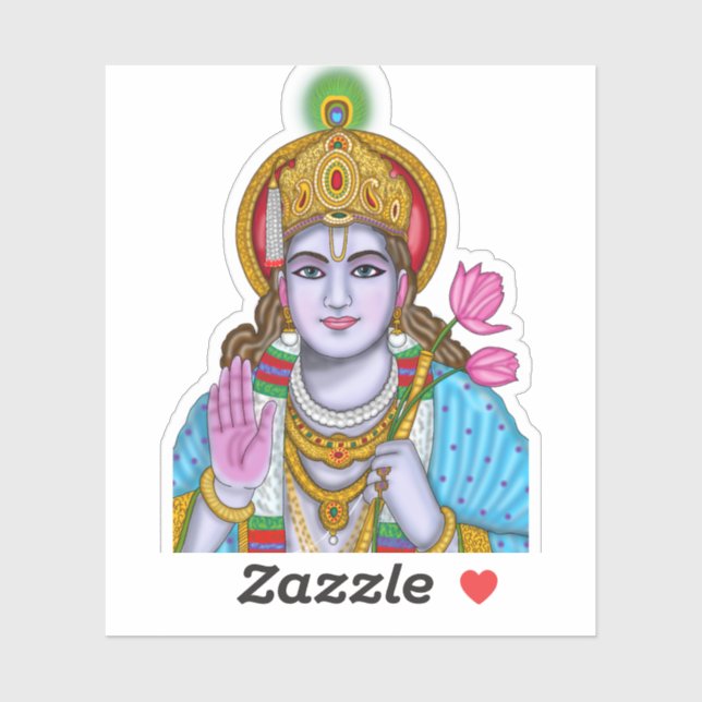 Shree Krishna Sticker (Sheet)