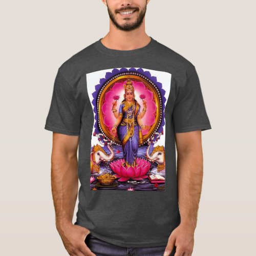 Shree Lakshmi Goddess Of Love Prosperity Wealth Ha T_Shirt