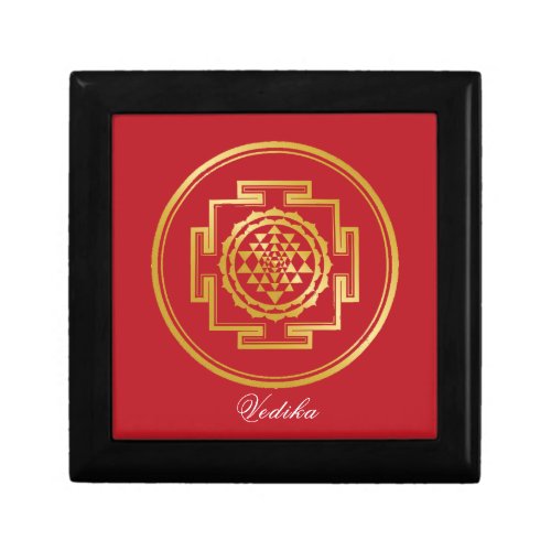 Shree Yantra Auspicious Sacred Geometrical Symbol Gift Box