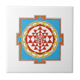 Shree Yantra Ceramic Tile