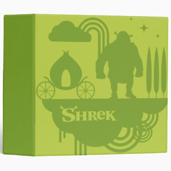 Shrek Fairy Tale Silhouette 3 Ring Binder by ShrekStore at Zazzle