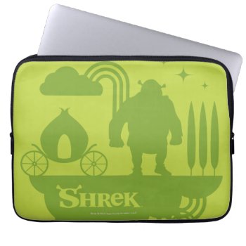 Shrek Fairy Tale Silhouette Laptop Sleeve by ShrekStore at Zazzle