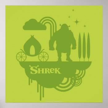 Shrek Fairy Tale Silhouette Poster by ShrekStore at Zazzle