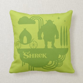 Shrek Fairy Tale Silhouette Throw Pillow by ShrekStore at Zazzle