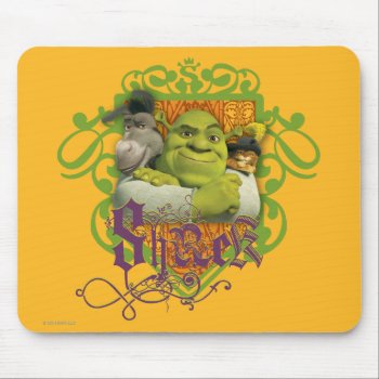 Shrek Group Crest Mouse Pad by ShrekStore at Zazzle
