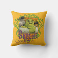 The Shrek Family Throw Pillow, Shrek Fiona _amp_ Shrek Get Ogre It Throw  Pillow