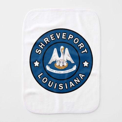 Shreveport Louisiana Baby Burp Cloth